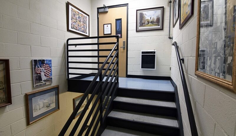 Library front staircase entrance image 05